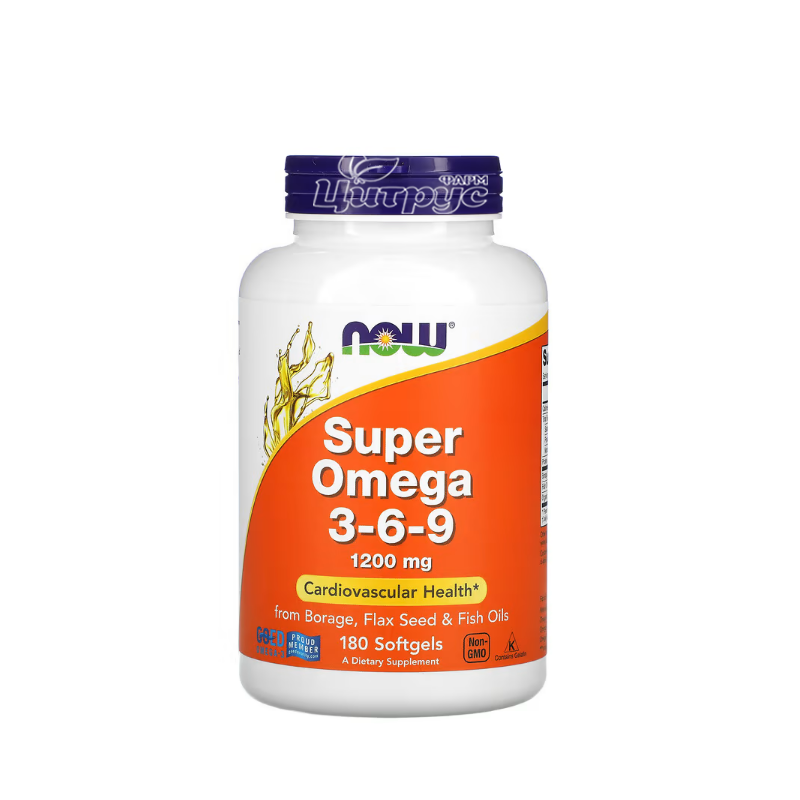фото 1-1/Супер Омега 3-6-9 Нау Фудс (Omega Now Foods) капсули гелеві 1200 мг 180 штук