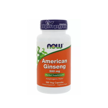 Женшень Американський Нау Фудс (American Ginseng Now Foods) капсули вегетеріанські 500 мг 100 штук
