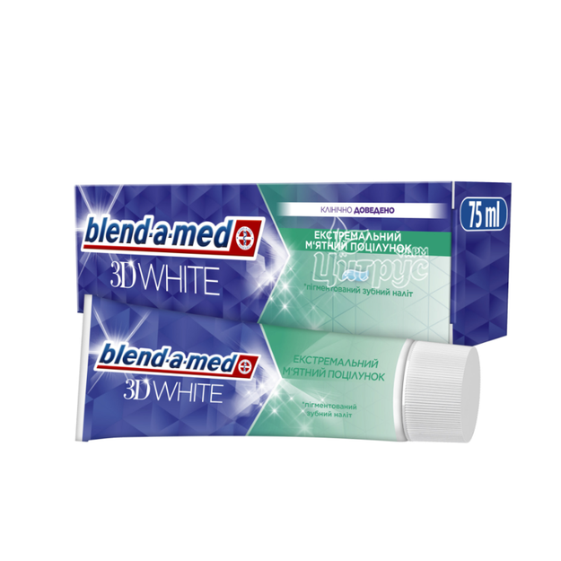 Зубна паста Блендамед (Blend-A-Med) 3D White Екстремальний М*ятний поцілунок 75 мл