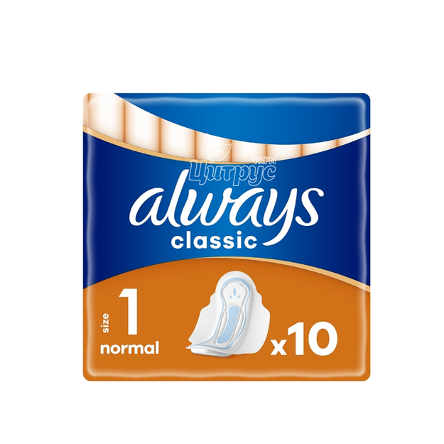 Прокладки Олвейс (Always) Класік Нормал сінгл (Classic Normal single) 10 штук