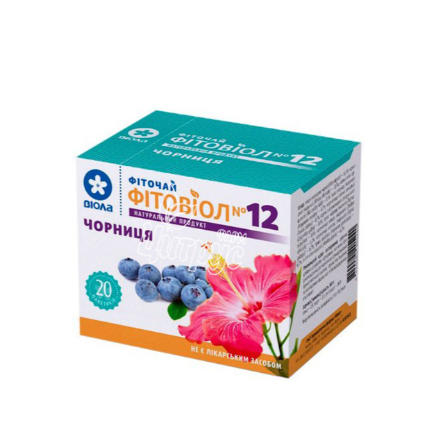 Фіточай Фітовіол Чорниця фільтр-пакет по 1,5 г 20 штук