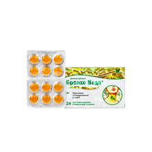 Бронхо-веда зі смаком меду та лимону льодяники 24 штуки