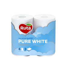 Папір туалетний Рута Пур Вайт (Ruta Pure White) Білий 4 штуки