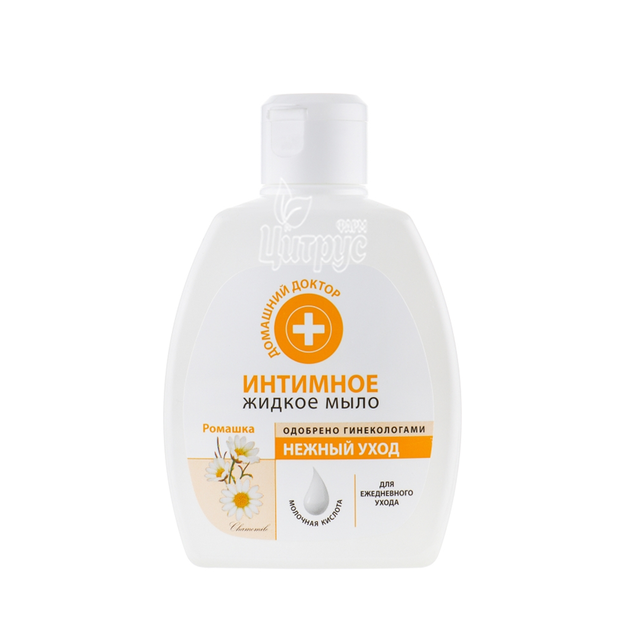 Мило-рідке для інтимної гігієни (Домашній Доктор) Ніжний догляд ромашка 200 мл