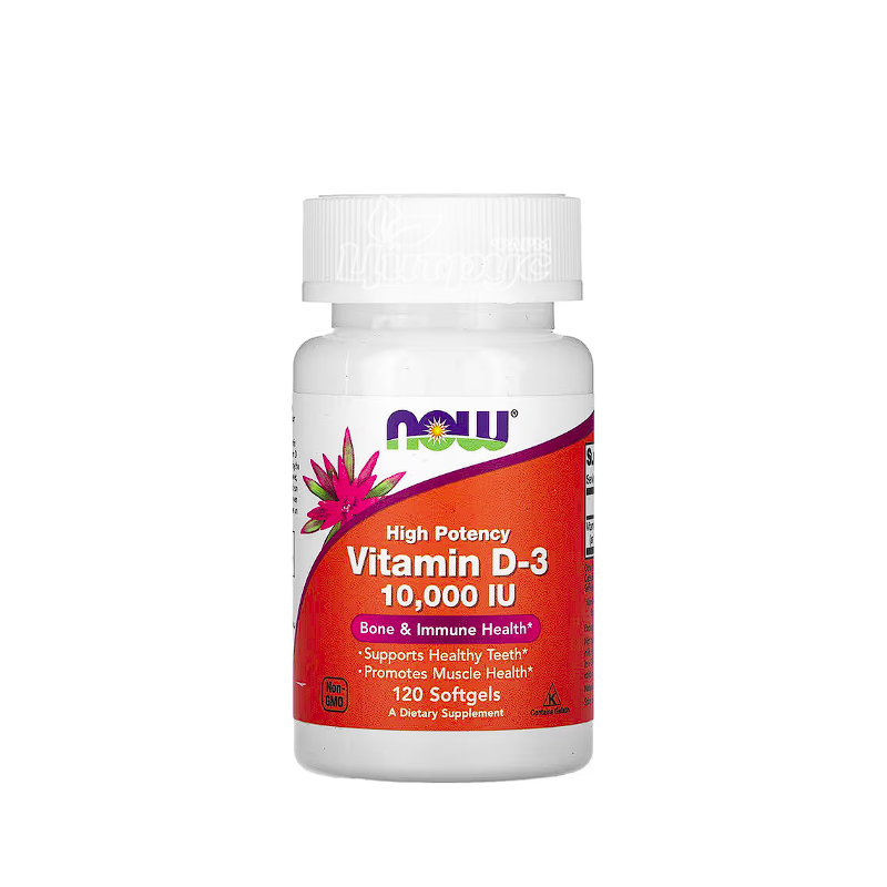 фото 1-1/Вітамін Д3 високоефективний Нау Фудс (Vitamin D3 Now Foods) капсули гелеві 10 000 МО 120 штук