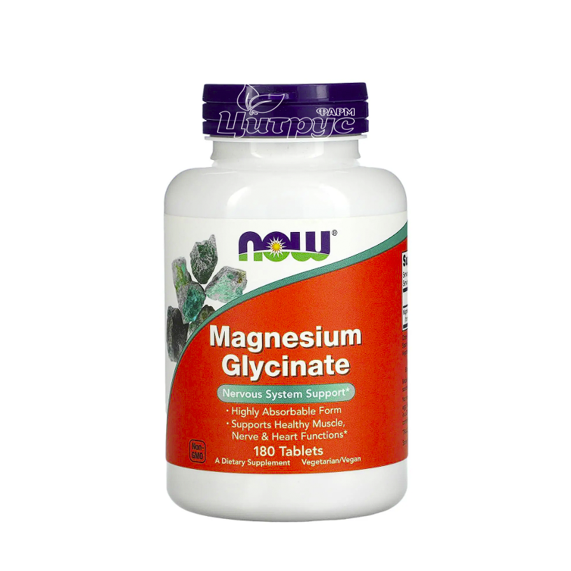 фото 1-1/Магнію Гліцинат Нау Фудс (Magnesium Glycinate Now Foods) таблетки 180 штук