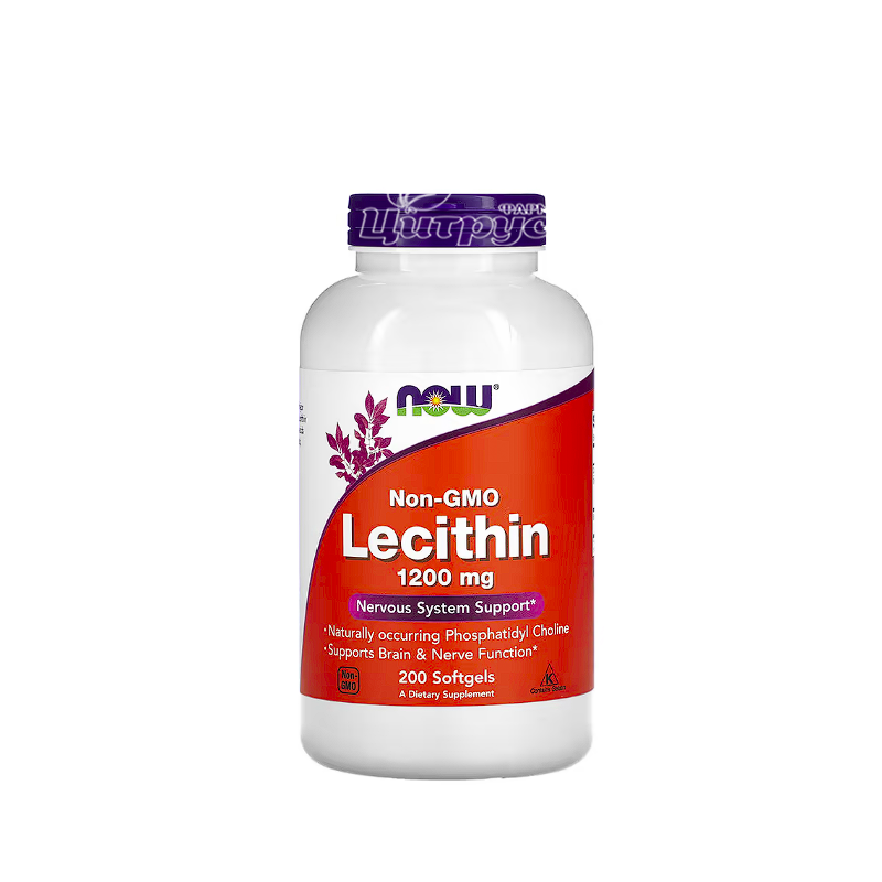 фото 1-1/Лецитин Нау Фудс (Lecithin Now Foods) капсули гелеві 1200 мг 200 штук