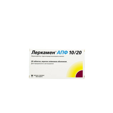 Леркамен АПФ таблетки вкриті оболонкою 10/20 28 штук