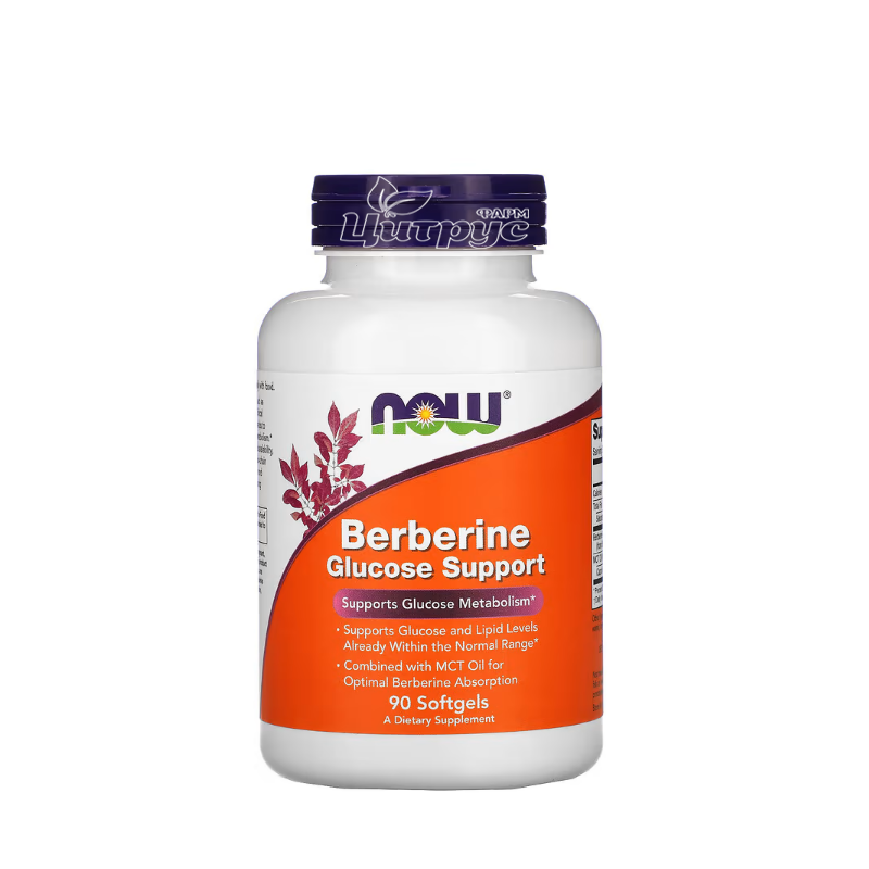 фото 1-1/Берберин Нау Фудс (Berberine Glucose Support Now Foods) Підтримка рівня глюкози капсули гелеві 90 штук