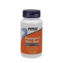 Омега-3 500 мг 90 штук Нау Фудс (Omega-3 mini Now Foods) міні капсули гелеві 
