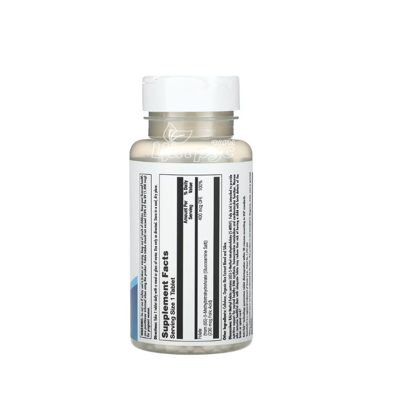 фото 1-2/Вітаміни КЕЛ (KAL) Метил Фолат 400 мкг 90 штук (Methyl Folate) таблетки 