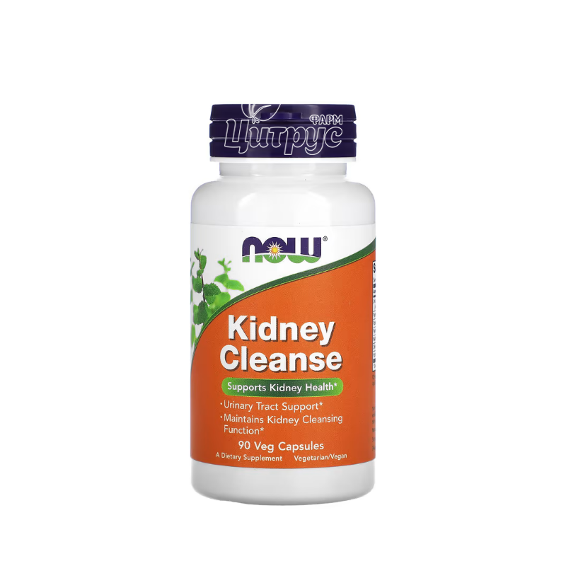 фото 1-1/Кідні Клінс 90 штук Нау Фудс (Kidney Cleanse Now Foods) Очищення нирок і сечових шляхів капсули вегетеріанські 