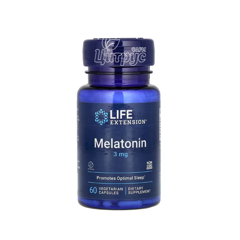 фото 1-1/Лайф Екстеншн (Life Extension) Мелатонін капсули вегетеріанські 3 мг 60 штук