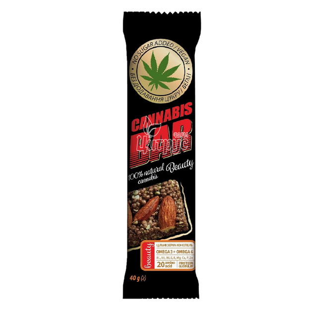 Батончик мюслі Канабіс Бар (Cannabis Bar) Мигдаль + каннабіс 25 г