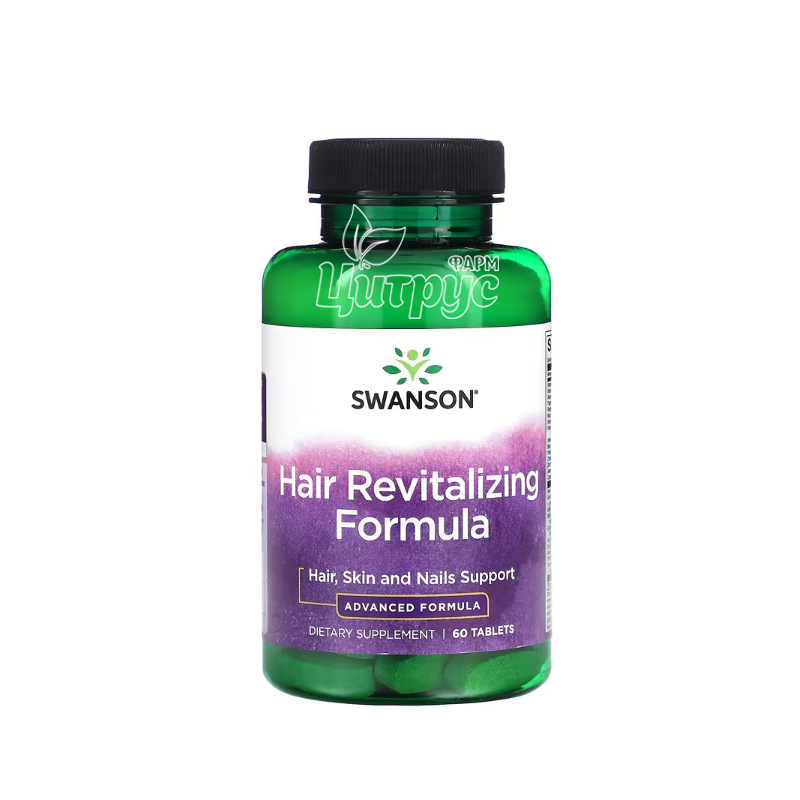 фото 1-1/Свансон (Swanson) Комплекс для відновлення волосся 60 штук (Hair Revitalizing Formula) таблетки 