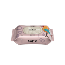 Серветки вологі Салве (Salve) рожеві 72 штуки