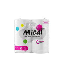 Рушник бумажний Мілді (Mildi) Smart 2-шаровий 11 м на гільзі відр. №48 білий