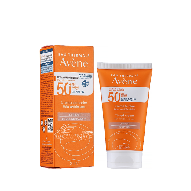 Авен (Avene) Крем сонцезахисний тональний SPF 50 для чутливої шкіри 50 мл