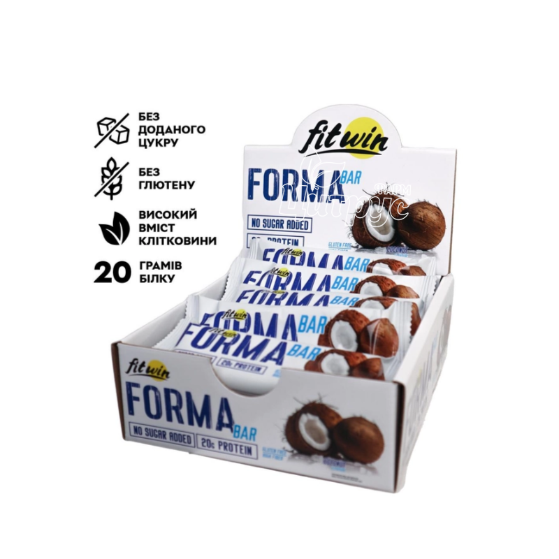 фото 1-2/Батончик Форма Бар (Forma Bar) Кокос 60 г 