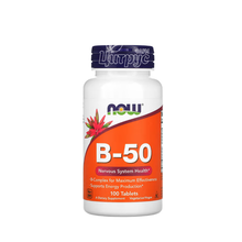 Комплекс В-50 100 штук Нау Фудс (В-50 Now Foods) підтримка ЦНС таблетки