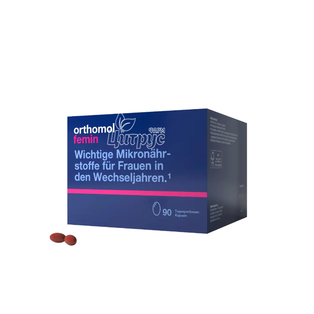 Ортомол Фемін 90 штук (Orthomol Femin) Набір капсули 