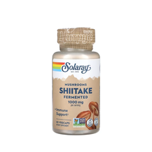 Соларей (Solaray) Шиїтаке ферментоване 1000 мг 60 штук (Shiitake Fermented Mushroom) веганські капсули