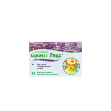 Бронхо Веда льодяники зі смаком чорної смородини 24 штуки