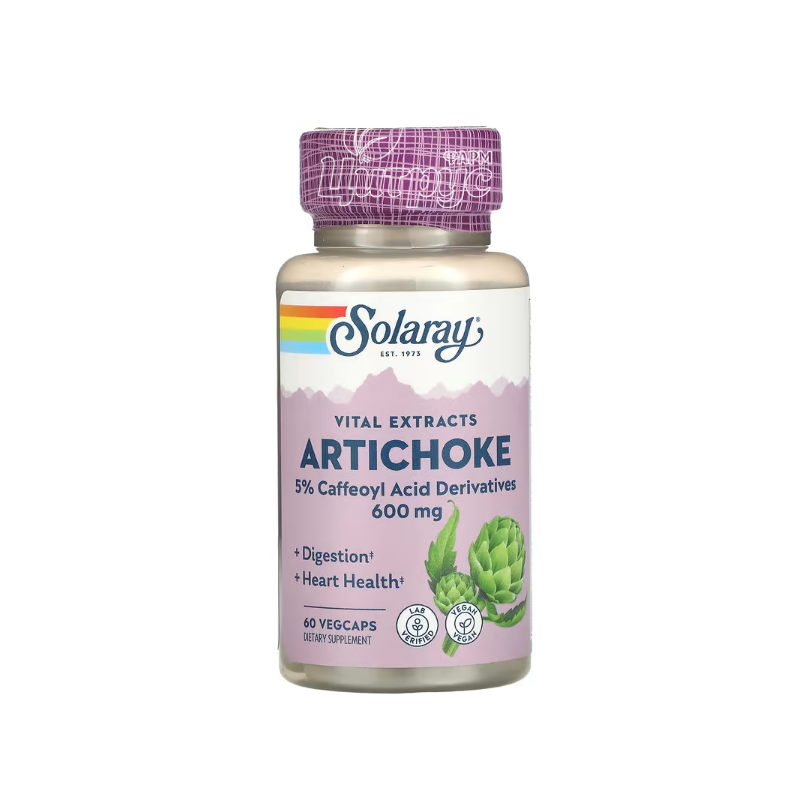 фото 1-1/Соларей (Solaray) Екстракт Артишоку 600 мг 60 штук (Artichoke) веганські капсули