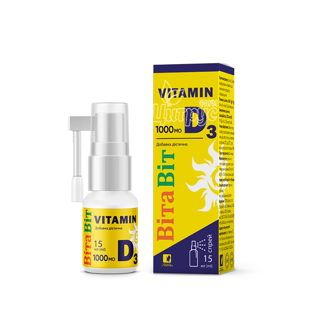 Вітавіт Вітамін Д3 1000 МО спрей 15 мл