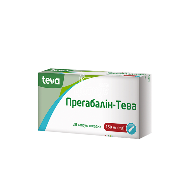 Прегабалін-Тева капсули 150 мг 28 штук