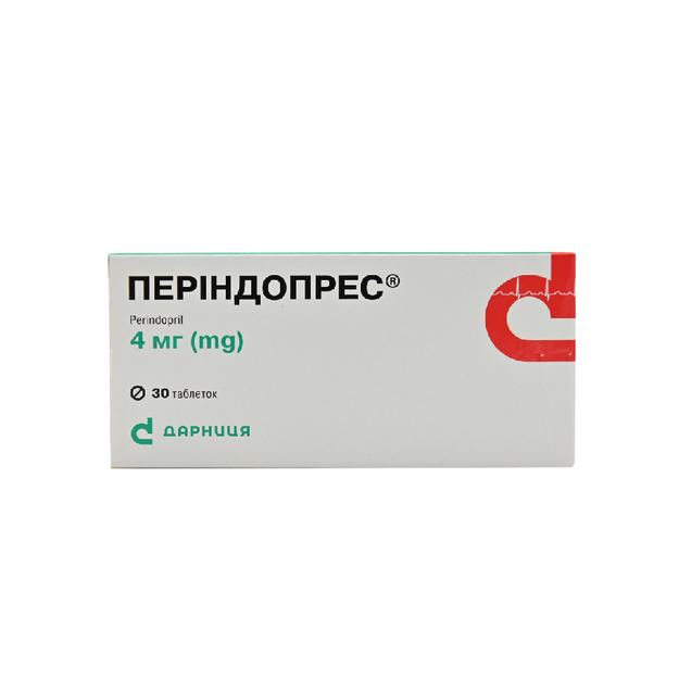 Періндопрес таблетки 4 мг 30 штук