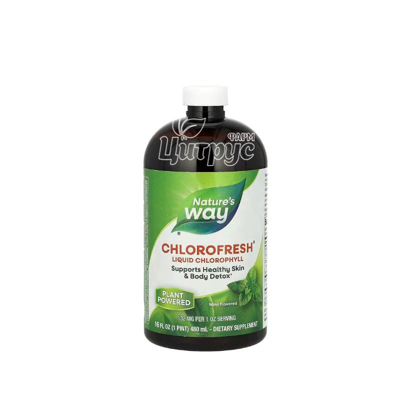 фото 1-1/Хлорофреш 180 мл Нейчерал Вей  (Nature`s Way) розчин зі смаком м*яти