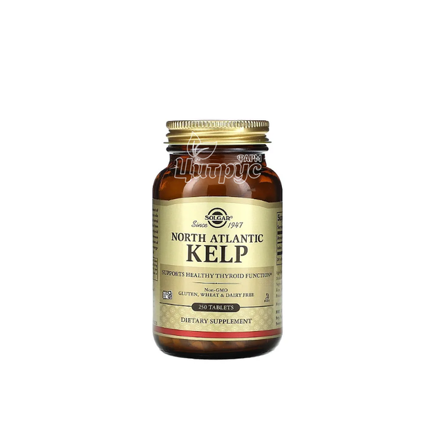 Солгар (Solgar) Келп (Kelp) таблетки 200 мг 250 штук