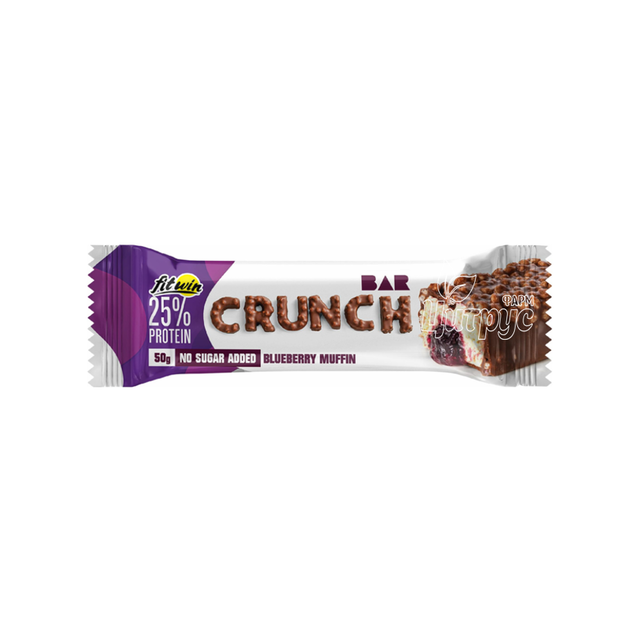Батончик Фітвін (Fitwin) Crunch Bar Чорничний мафін 50 мг