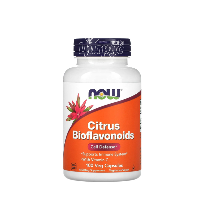 фото 1-1/Цитрусові біофлавоноїди 700 мг 100 штук Нау Фудс (Citrus Bioflavonoids Now Foods) капсули