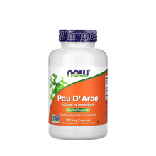 По Д*арко (кора мурашиного дерева) 250 штук Нау Фудс (Pau D`arco Extract Now Foods) капсули вегетеріанські