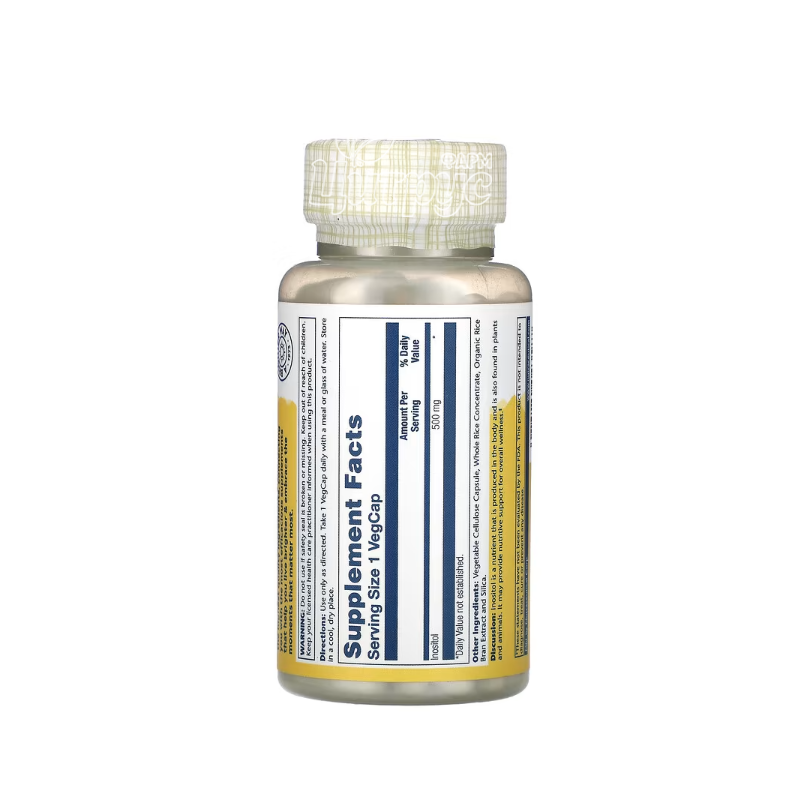 фото 1-2/Соларей (Solaray) Інозитол 500 мг 100 штук (Inositol) веганські капсули