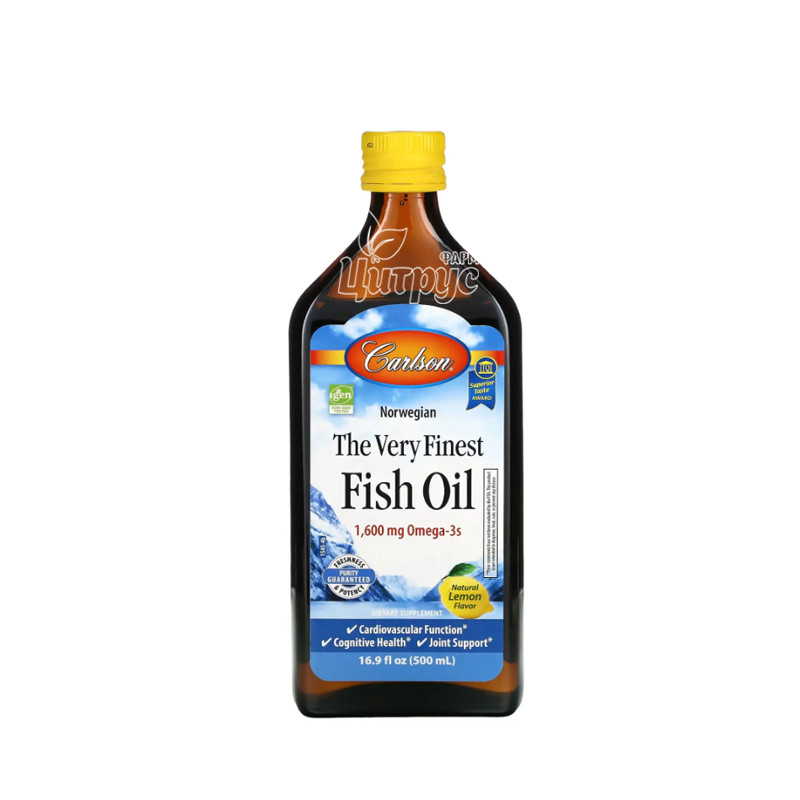 фото 1-1/Риб*ячий жир 500 мл Карлсон (Carlson Fish Oil) розчин