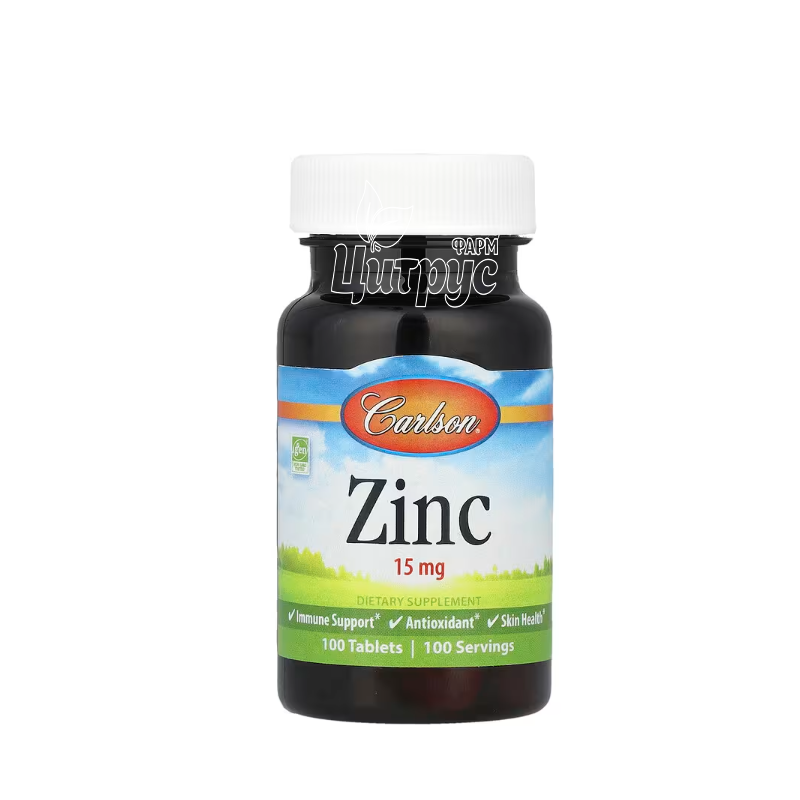 фото 1-1/Цинк Карлсон (Carlson Zinc) 100 штук таблетки