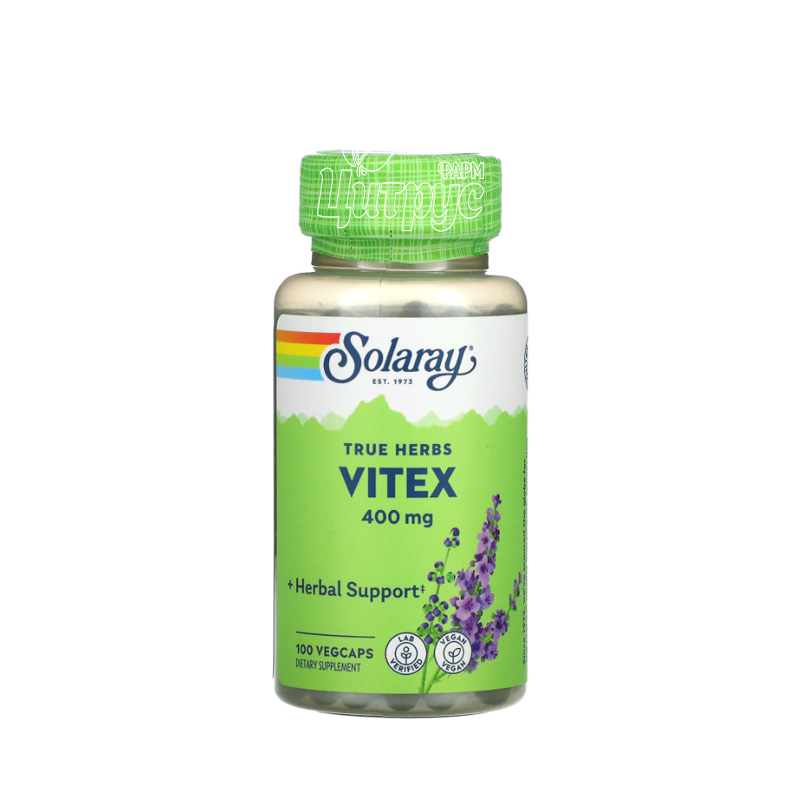 фото 1-1/Соларей (Solaray) Вітекс (Vitex) 400 мг 100 штук веганські капсули