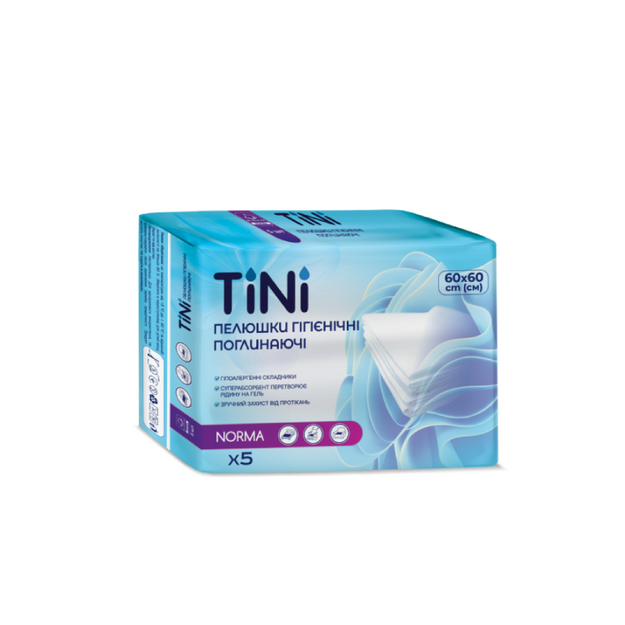 Пелюшки Тіні (Tini) Norma 60 х 60 см 5 штук