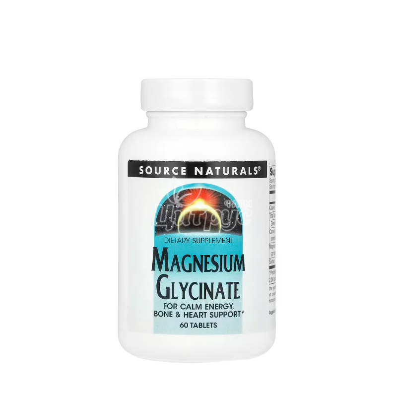 фото 1-1/Магній Гліцинат Сорс Нейчералс 60 штук (Magnesium Glycinate Source Naturals) таблетки