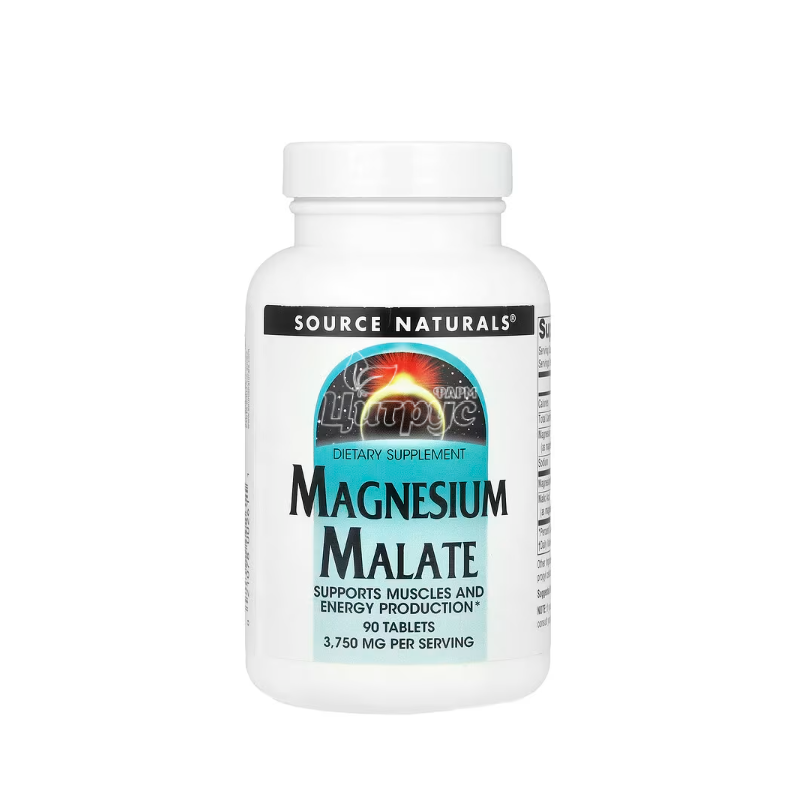 фото 1-1/Магній малат Сорс Нейчералс 1250 мг 90 штук (Magnesium Malate Source Naturals) таблетки