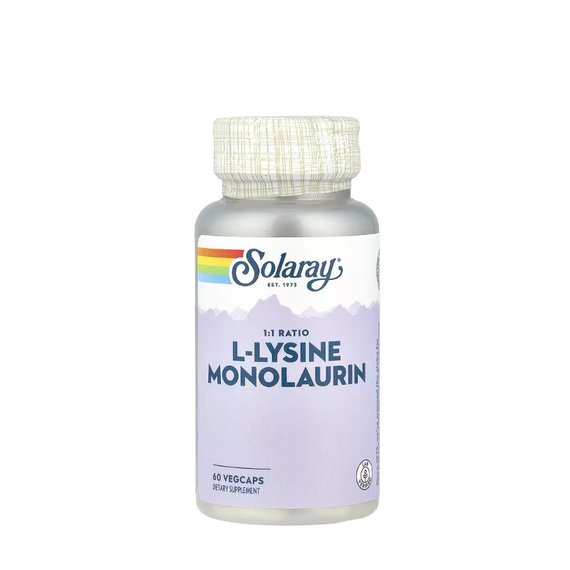 фото 1-1/Соларей (Solaray) L-лізин монолаурин 1:1 веганські капсули 60 штук