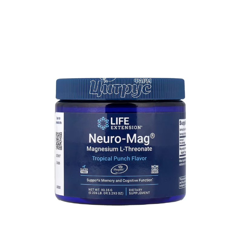 фото 1-1/Лайф Екстеншн (Life Extension) Нейро-Маг Магнію Треонат порошок 93.35 г (Magnesium L-Threonate )