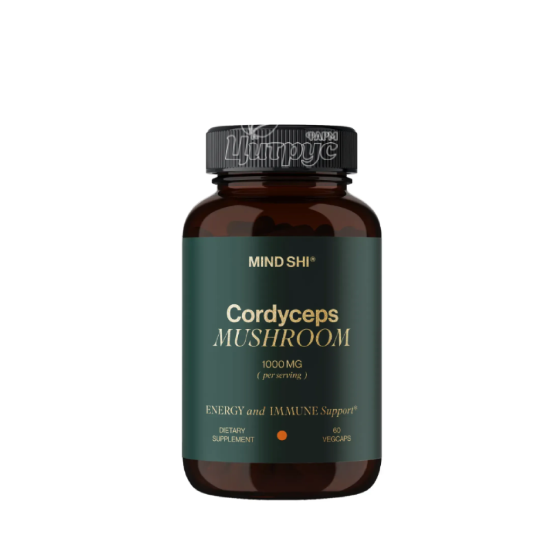 фото 1-1/Кордицепс Mind Shi Cordyceps Mushroom 1000 мг капсули 60 штук