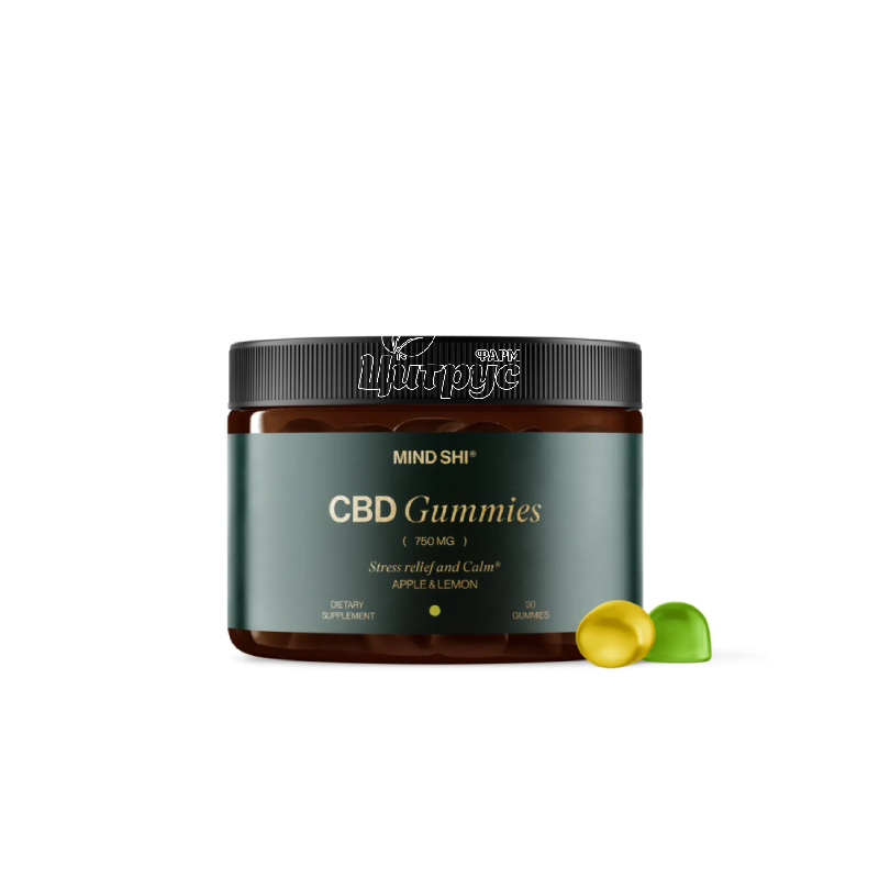фото 1-1/CBD Гаміси Повний Спектр Mind Shi CBD Gummies Full Spectrum 750 мг 30 жувальних мармеладок