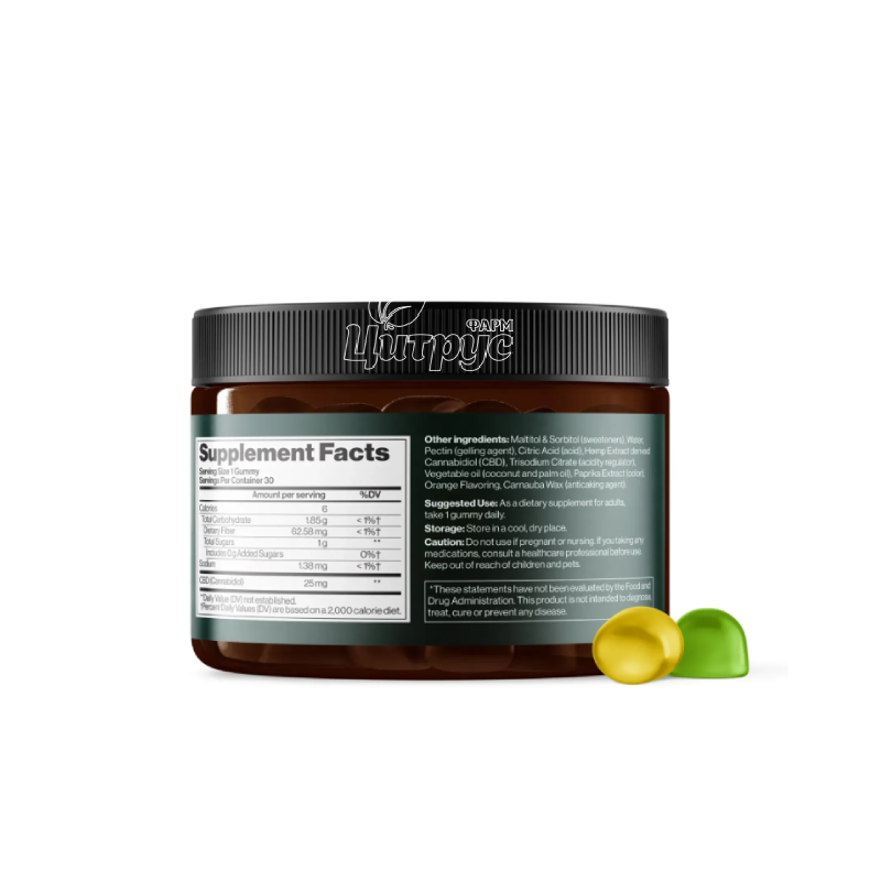 фото 1-2/CBD Гаміси Повний Спектр Mind Shi CBD Gummies Full Spectrum 750 мг 30 жувальних мармеладок