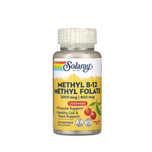 Соларей (Solaray) Метил B12 Метилфолат 60 штук (Methyl B-12 & Methyl Folate) веганські капсули