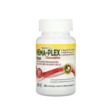 Комплекс із залізом 60 штук Хема-плекс (Hema-Plex Chewable) Натурес Плюс (Natures Plus) таблетки жувальні